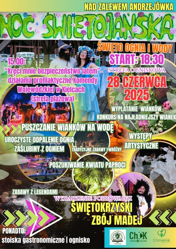 noc świętojańska nad zalewem andrzejówka