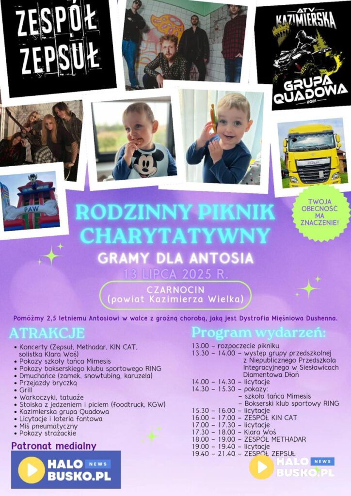 piknik charytatywny gramy dla antosia w czarnocinie