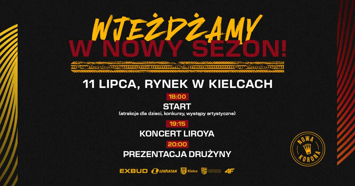 prezentacja korony kielce - koncert liroya