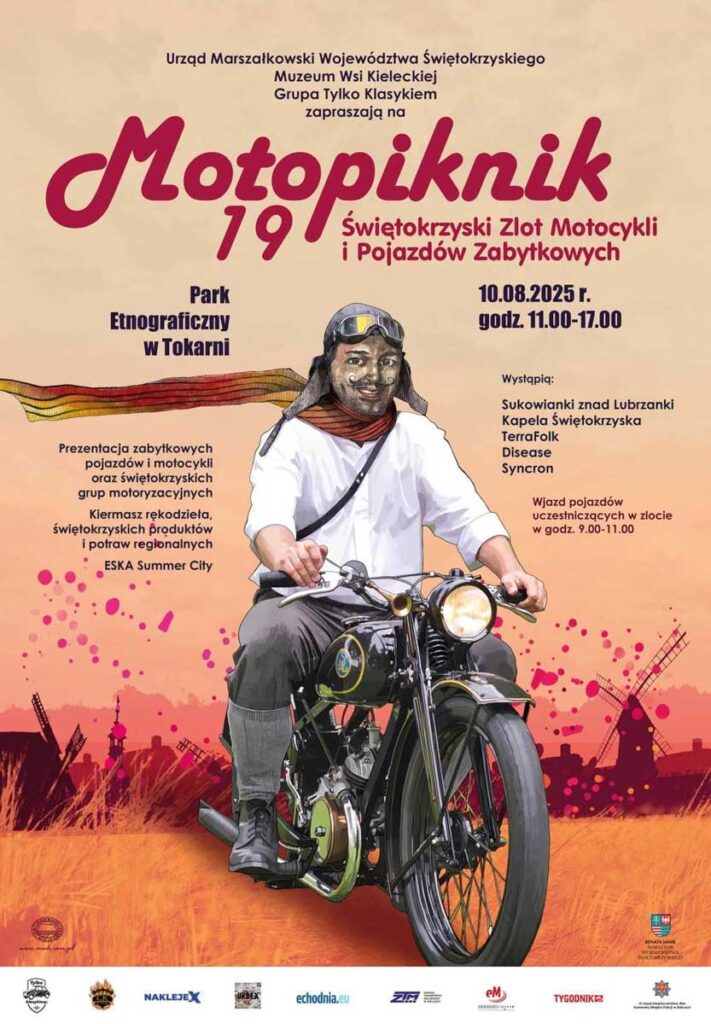 19. MotoPiknik Świętokrzyski Zlot Motocykli i Pojazdów Zabytkowych w Tokarni