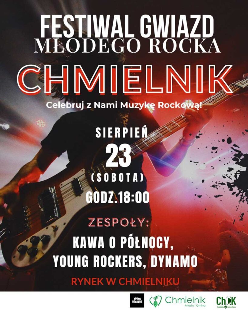 festiwal gwiazd młodego rocka w chmielniku