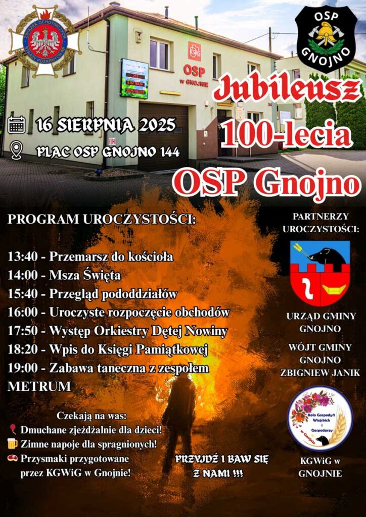 jubileusz 100-lecia osp gnojno