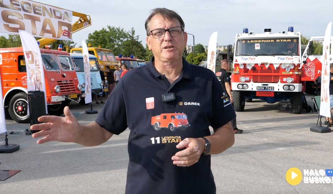 Konwój Legenda STAR’a zawitał do Buska-Zdroju – motoryzacyjne perełki na parkingu przy Kusocińskiego (VIDEO)