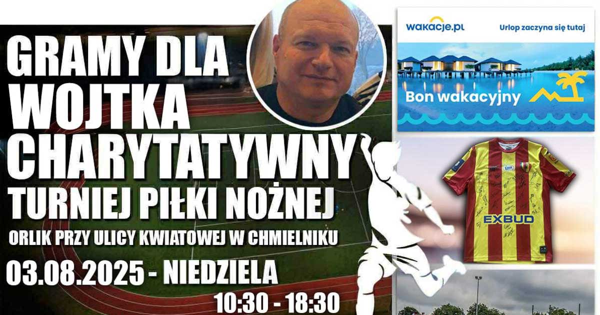 turniej charytatywny piłki nożnej w chmielniku