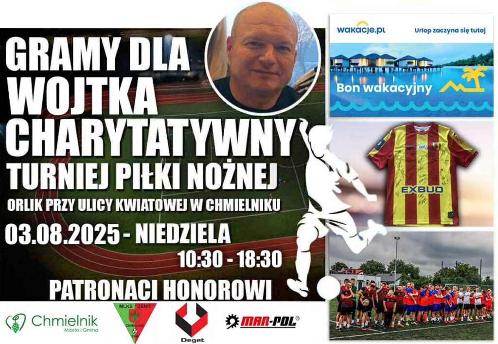 turniej charytatywny piłki nożnej w chmielniku