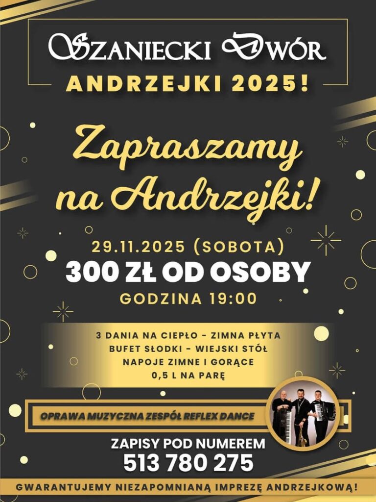andrzejki 2025 szaniecki dwór