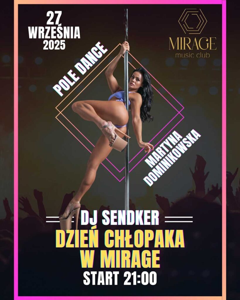 dzień chłopaka w mirage music club w konarach