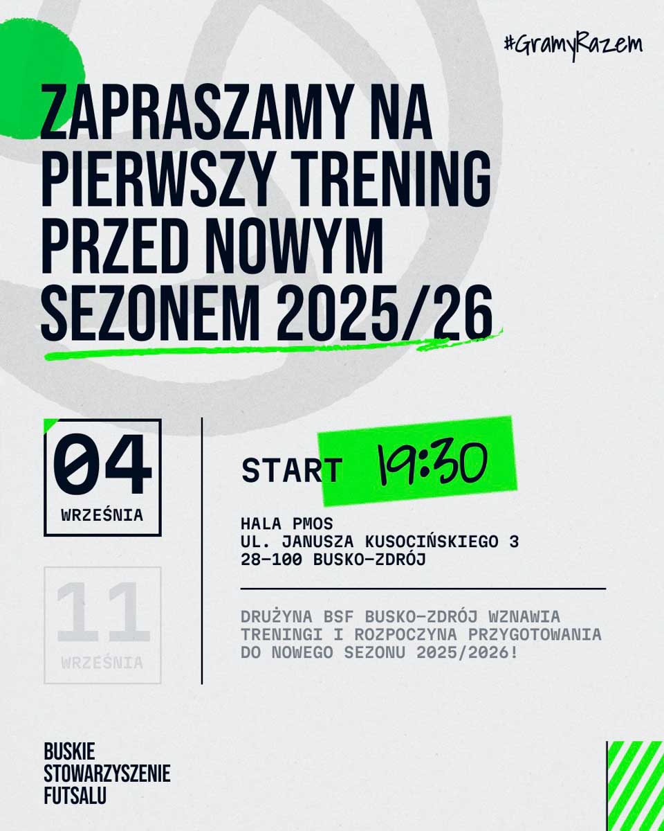 trening otwarty bsf busko-zdrój