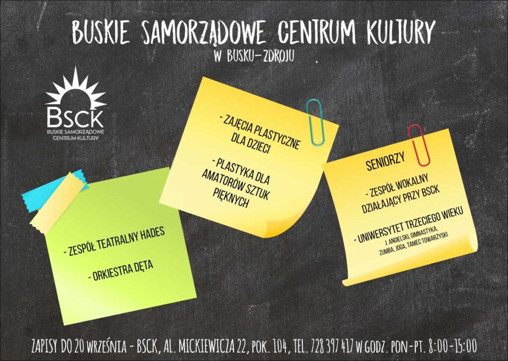 zajęcia w bsck w busku-zdroju