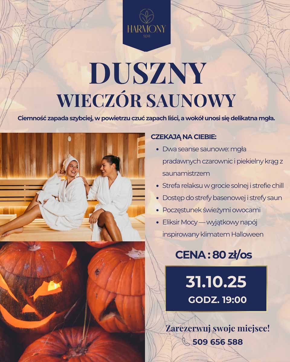duszny wieczór saunowy w harmony spa
