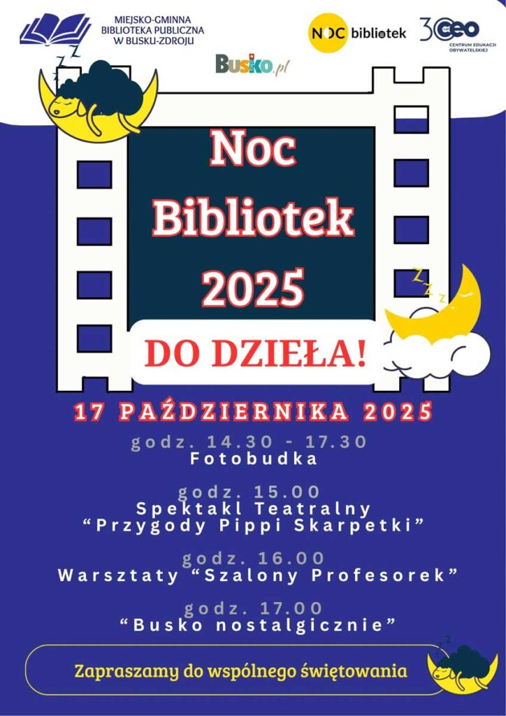 noc bibliotek busko-zdrój 2025