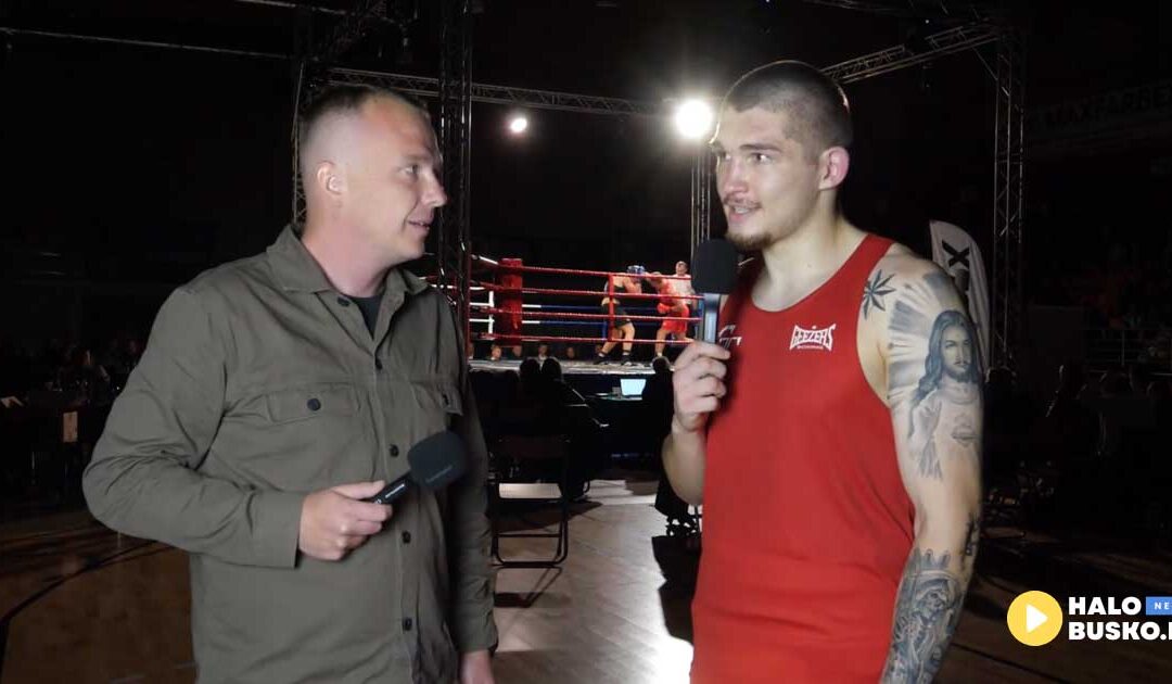 Wiktor Skiba i Marian Ivanitskiy po gali Polskiej Gali Boksu w Busku-Zdroju (VIDEO)