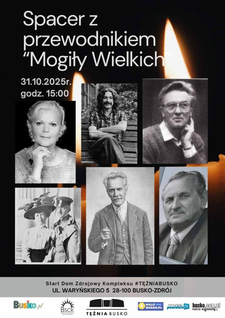 spacer z przewodnikiem - mogiły wielkich w Busku-Zdroju