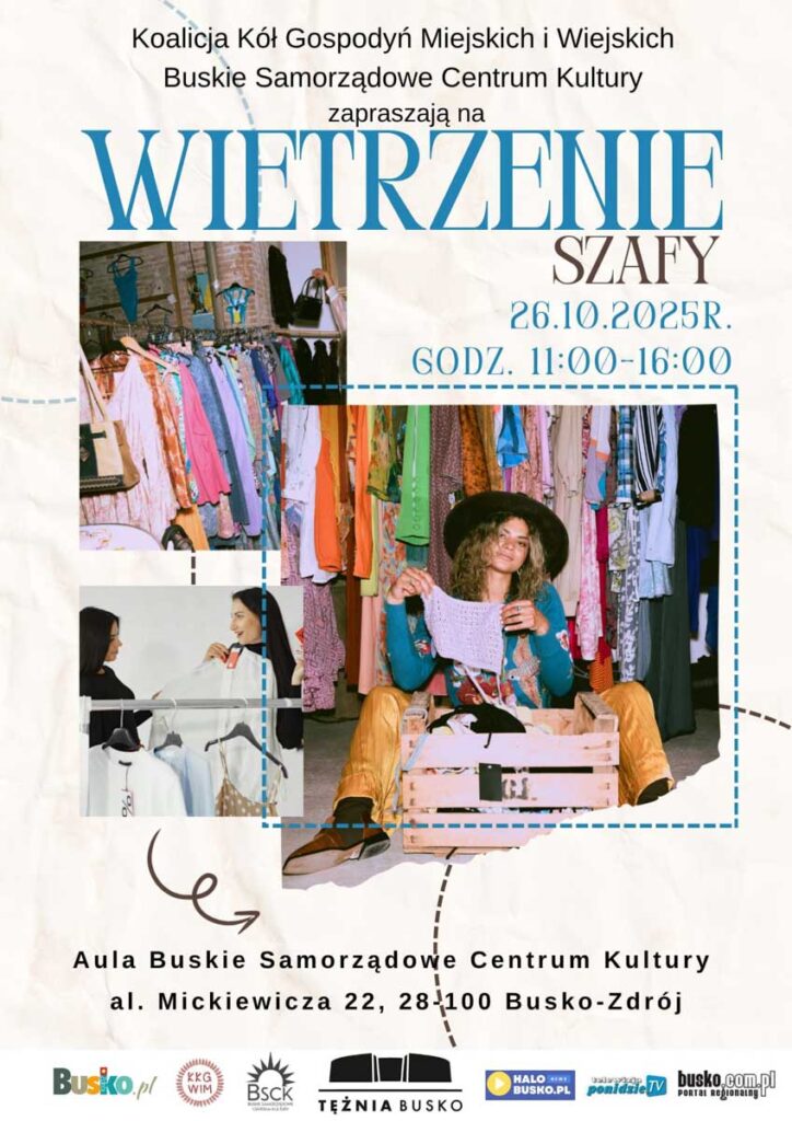 wietrzenie szafy – akcja wymiany ubrań w Busku-Zdroju