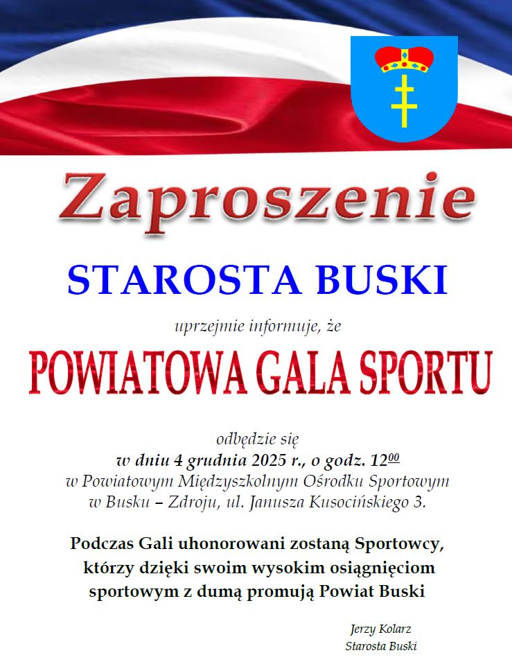 powiatowa gala sportu w busku-zdroju
