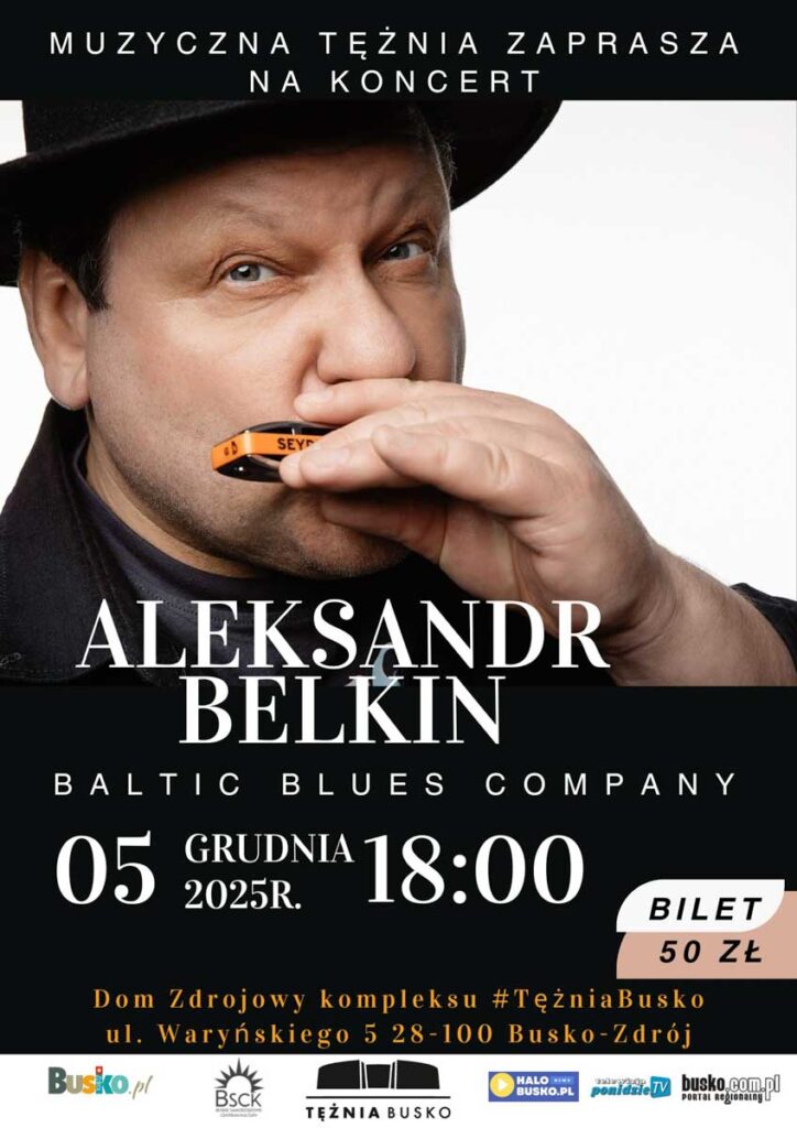 Koncert Baltic Blues Company i Aleksandra Belkina w Busku-Zdroju