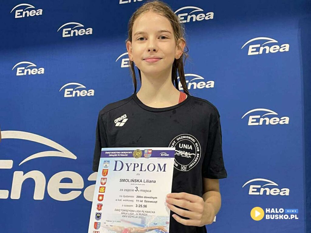 MUKS UNIA Busko Zdroj zakonczyla sezon startem w 4. Rundzie Malej Swietokrzyskiej Ligi Plywackiej 2