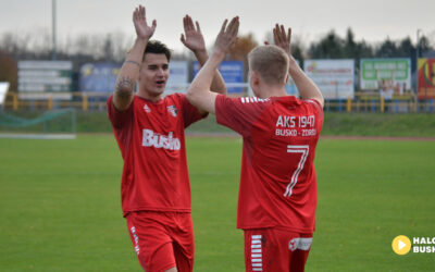 AKS 1947 Busko-Zdrój zwycięża z Orlętami Kielce! Dublet Kacpra Rogozińskiego przesądził o wyniku! (ZDJĘCIA)