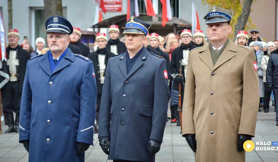 Zakończyły się uroczystości Święta Niepodległości pod pomnikiem Tadeusza Kościuszki w Busku-Zdroju (ZDJĘCIA)
