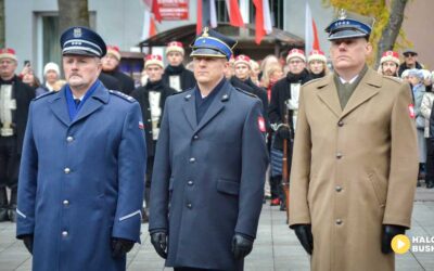 Zakończyły się uroczystości Święta Niepodległości pod pomnikiem Tadeusza Kościuszki w Busku-Zdroju (ZDJĘCIA)