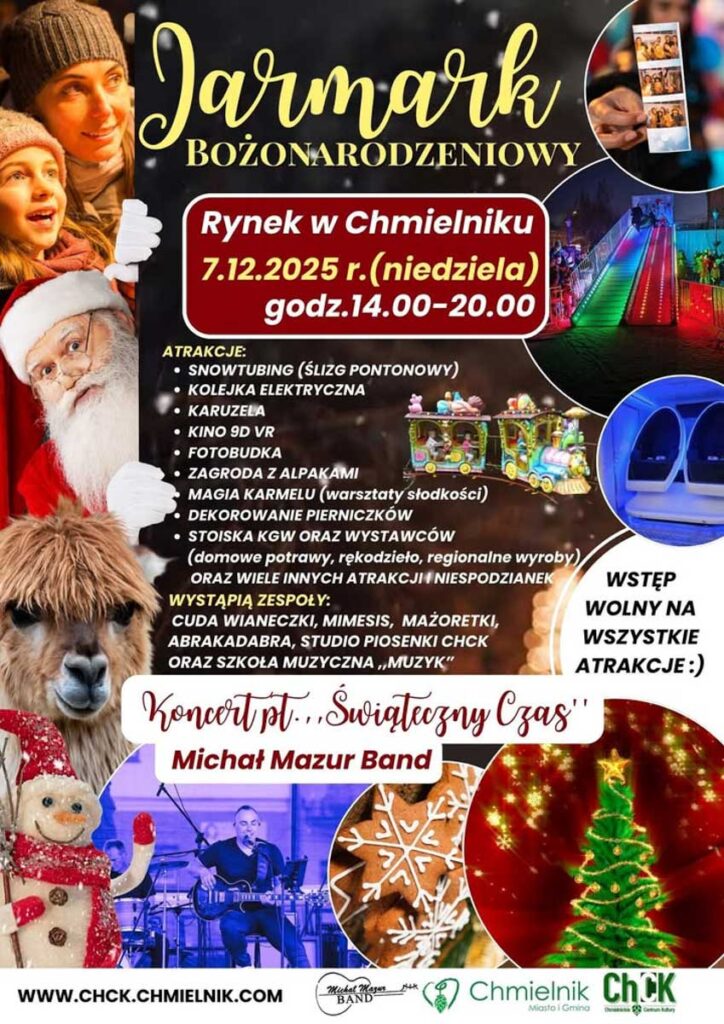 jarmark bożonarodzeniowy w chmielniku