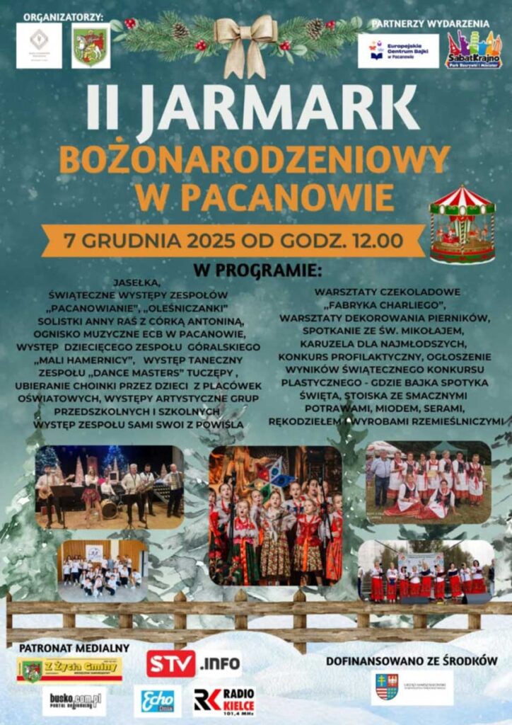 jarmark bożonarodzeniowy w pacanowie