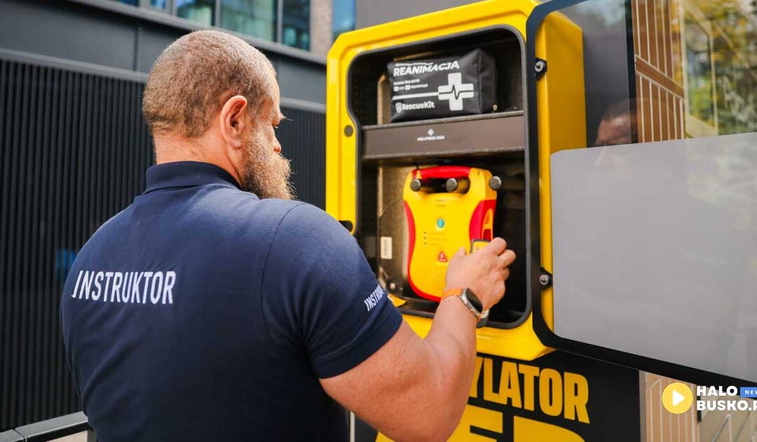 Nowa stacja Helpbox 365 z defibrylatorem AED w Widuchowej.