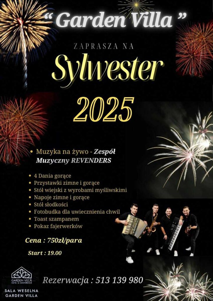 sylwester w garden villa w skorzowie
