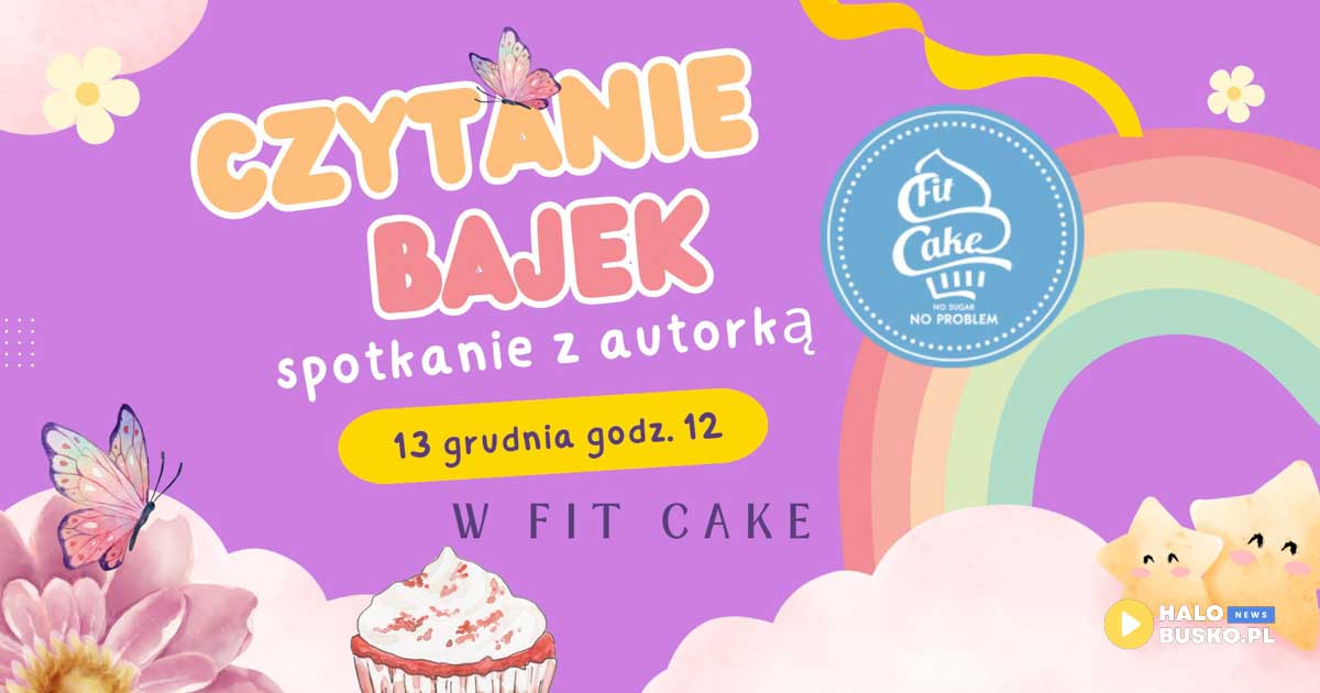czytanie bajek w fit cake w busku-zdroju
