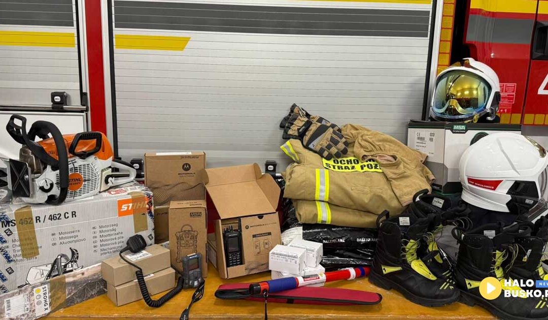 OSP Mikułowice z nowym sprzętem i szkoleniem w ramach darowizny Fundacji ORLEN.