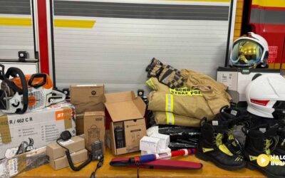 OSP Mikułowice z nowym sprzętem i szkoleniem w ramach darowizny Fundacji ORLEN.