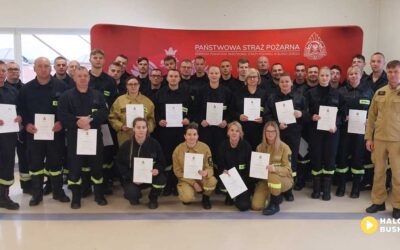 34 strażaków OSP z powiatu buskiego ukończyło szkolenie podstawowe w KP PSP w Busku-Zdroju.