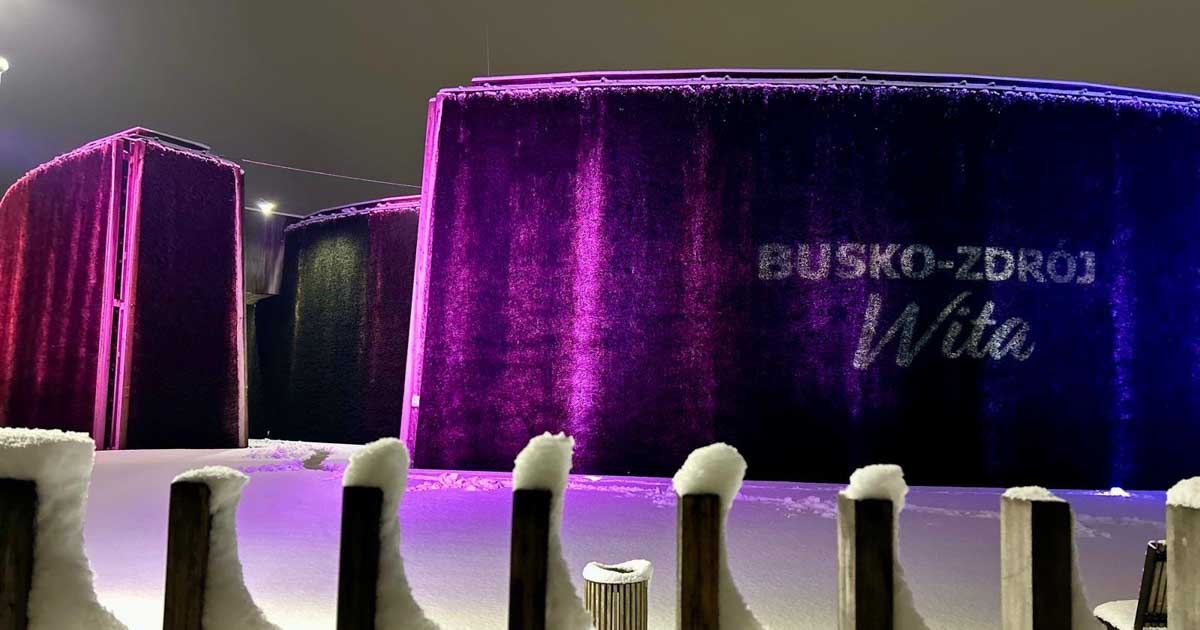 tężnia w busku-zdroju - świąteczna tężnia