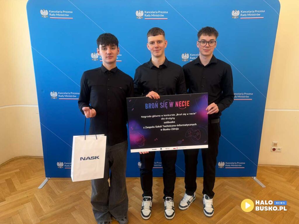 uczniowie z buska-zdroju wygrali konkurs broń się w necie