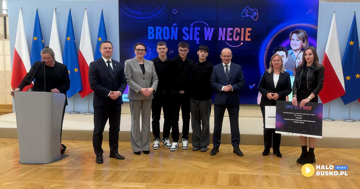 uczniowie z buska-zdroju wygrali konkurs broń się w necie