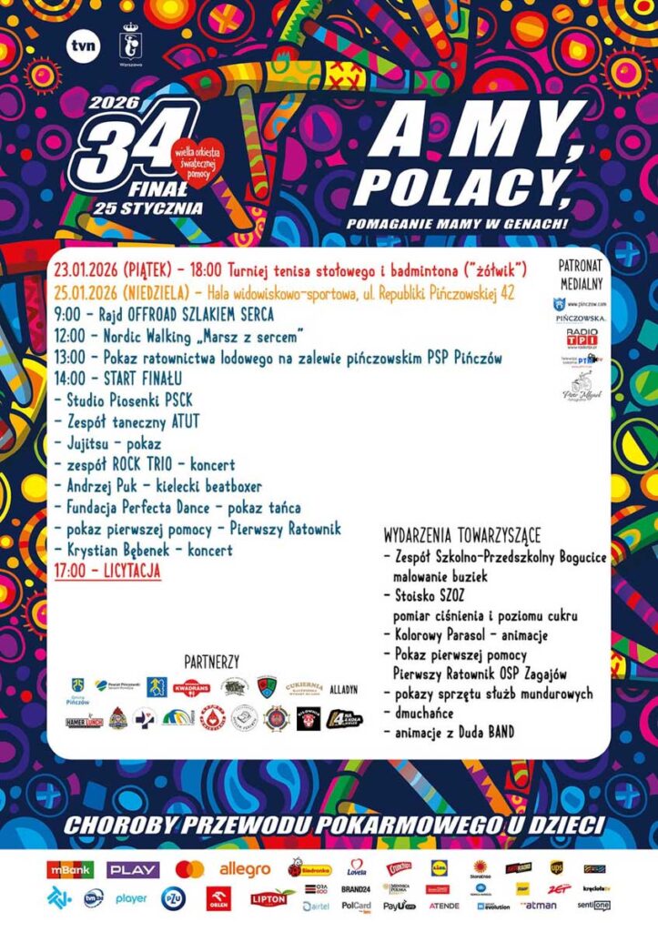 34. finał wośp w pińczowie