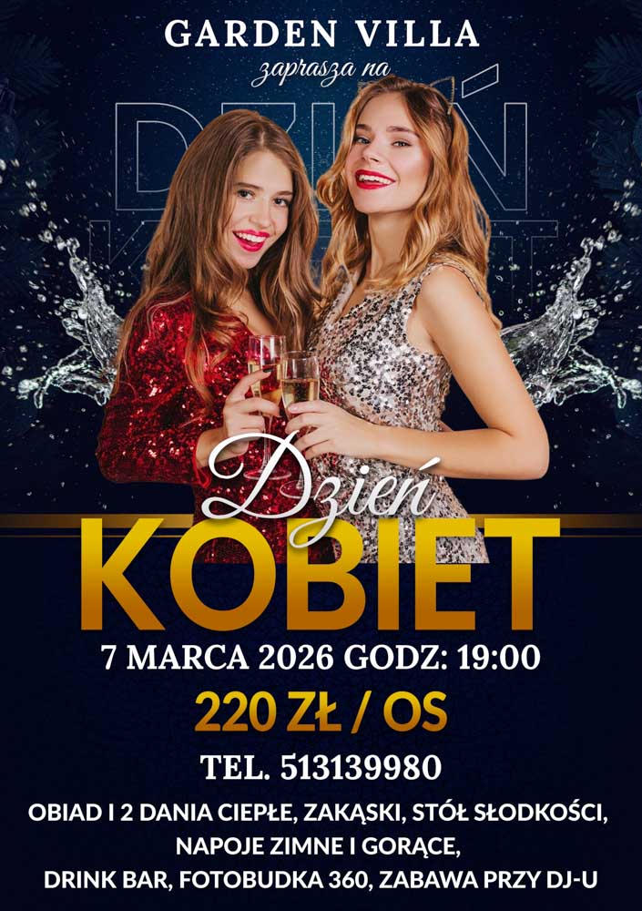 dzień kobiet w garden villa w skorzowie