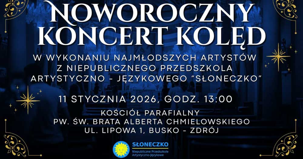 koncert kolęd z przedszkolem słoneczko