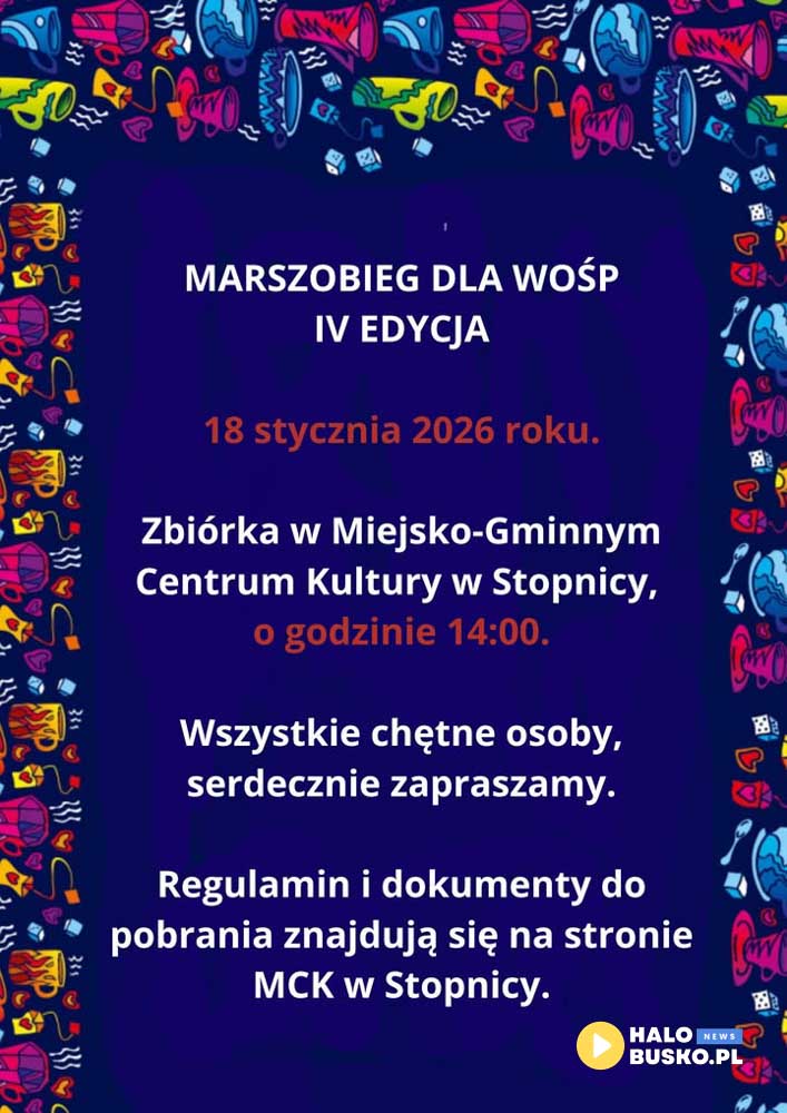 marszobieg dla wośp w stopnicy