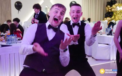 Tak bawili się uczniowie buskiej Budowlanki podczas Studniówki w Szanieckim Dworze.