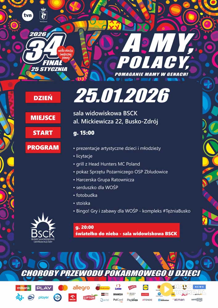 wielka orkiestra świątecznej pomocy busko-zdrój