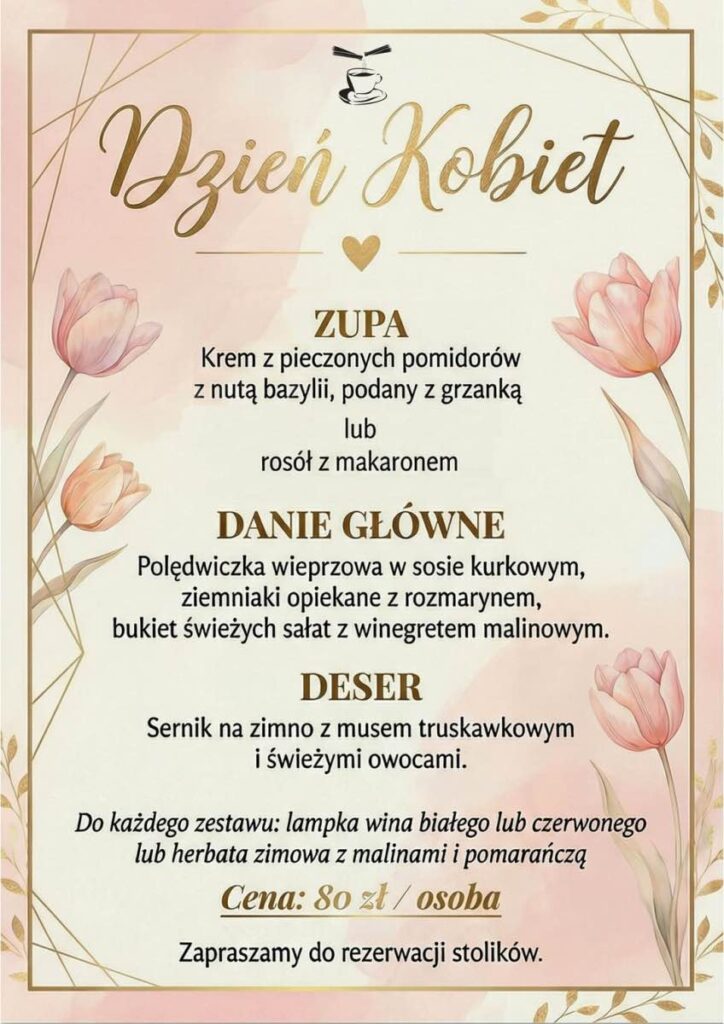 cynamonowa dzień kobiet w restauracji cynamonowa