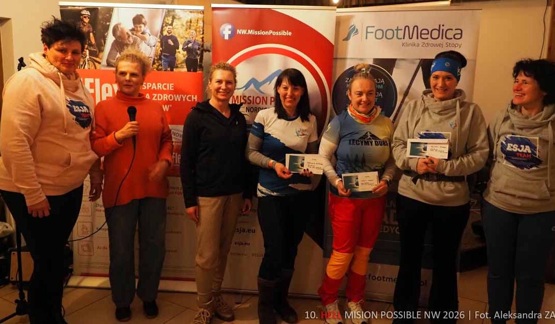 Uczestniczki 10. Zimowego Maratonu HELL Mission Possible Nordic Walking odnajdą spokój w Busku-Zdroju.