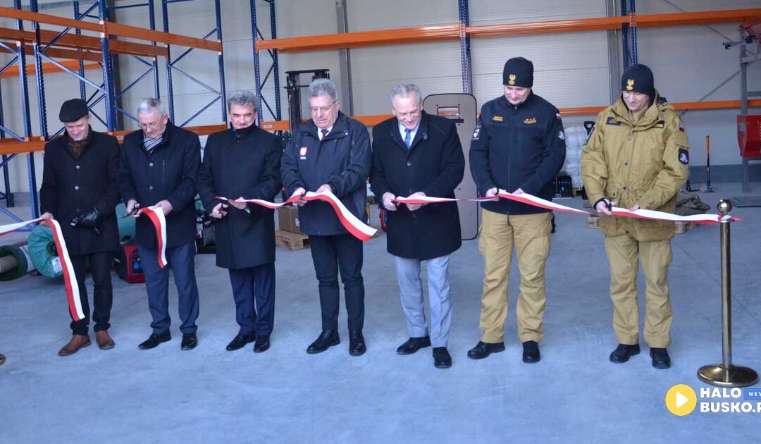 Magazyn obrony cywilnej w Busku-Zdroju już otwarty.