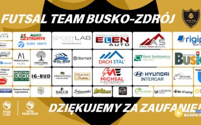 Siła lokalnej współpracy – to oni wspierają Futsal Team Busko-Zdrój.