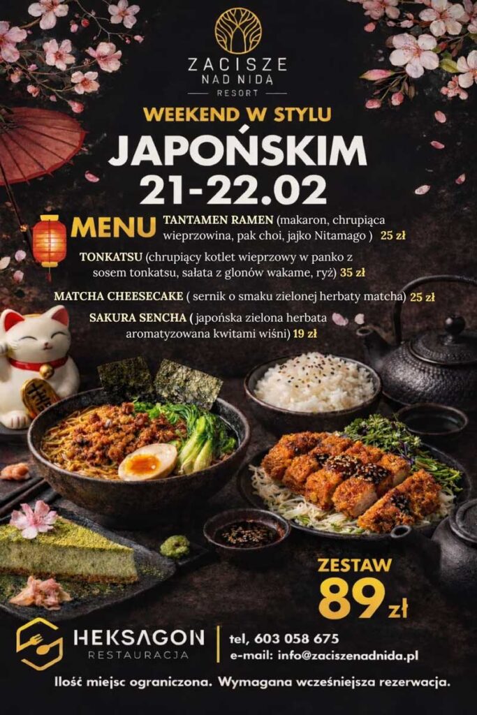 weekend w stylu japońskim w zacisze nad nidą resort