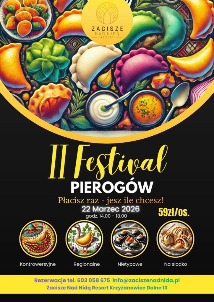 festiwal pierogów w zacisze nad nidą resort