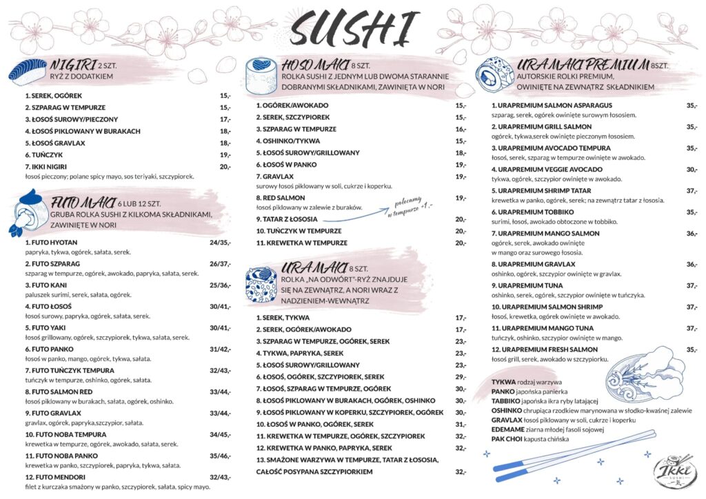ikki sushi ikki sushi busko-zdrój menu