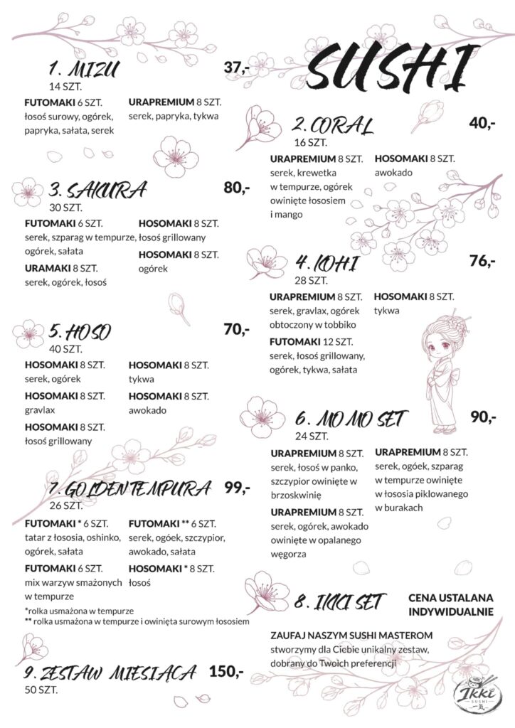 ikki sushi ikki sushi busko-zdrój menu