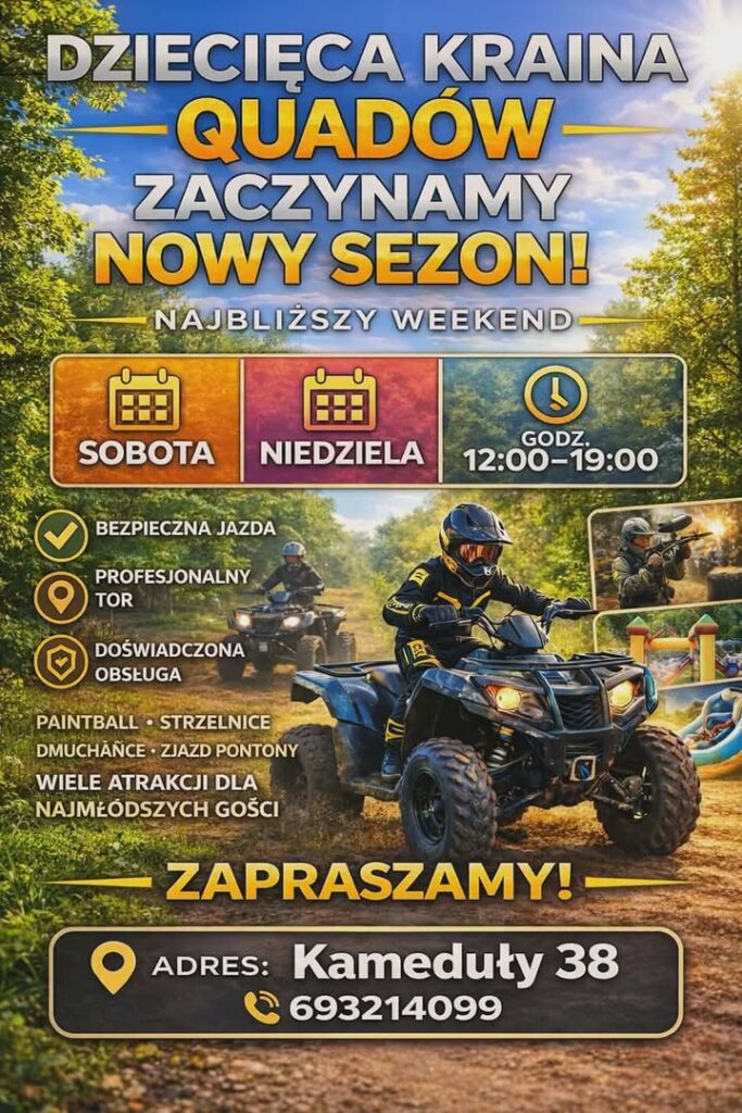 dziecieca kraina quadow nowy sezon